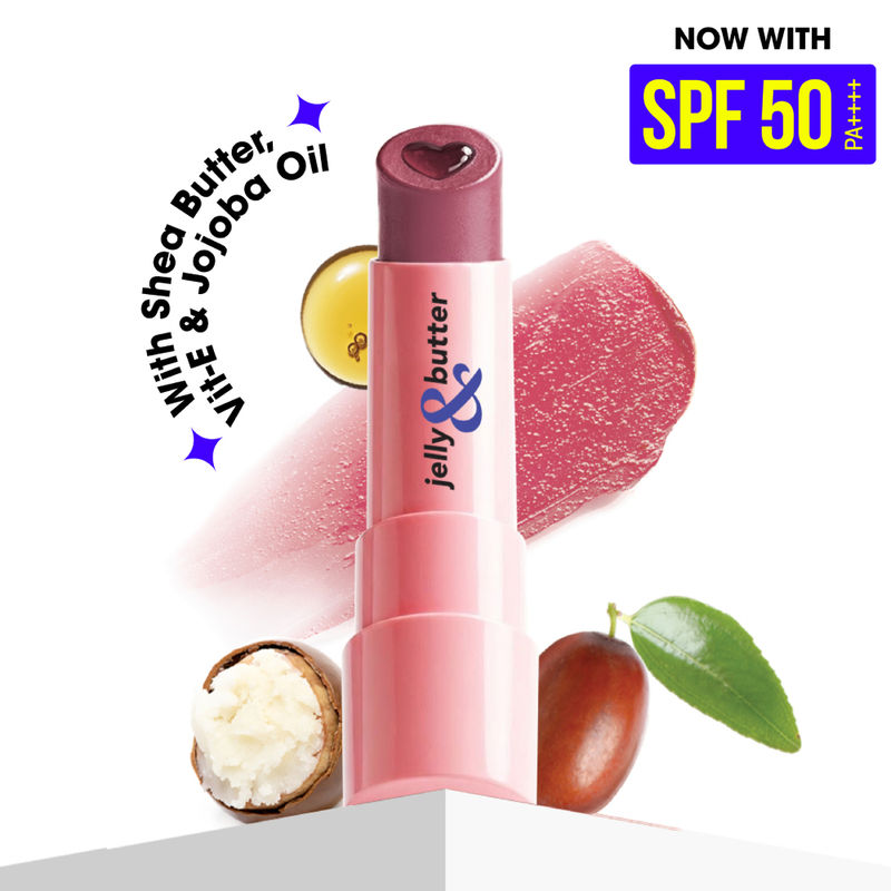 Blue Heaven Jelly & Butter SPF 50 PA ++++ Hydrating Lip Balm - Dusty Rose