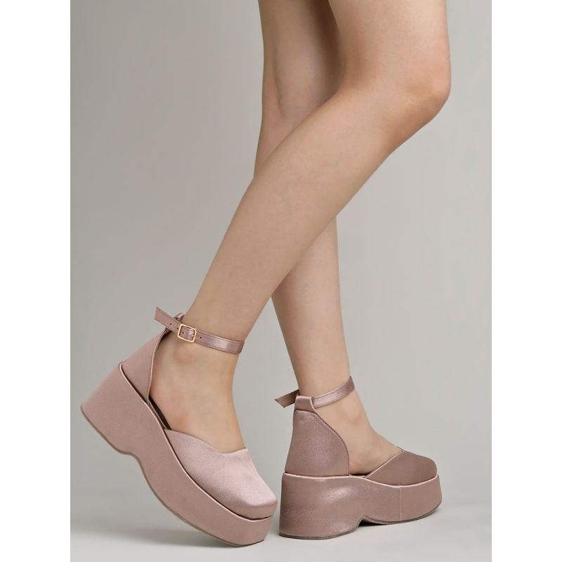 Shoetopia Stylish Peach Chic Pumps for Women (EURO 37)