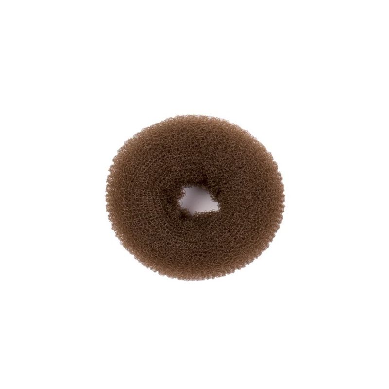 Stasia Street Small Donut For Messy Bun, Reusable Hair Styling Accessory - Dark Brown