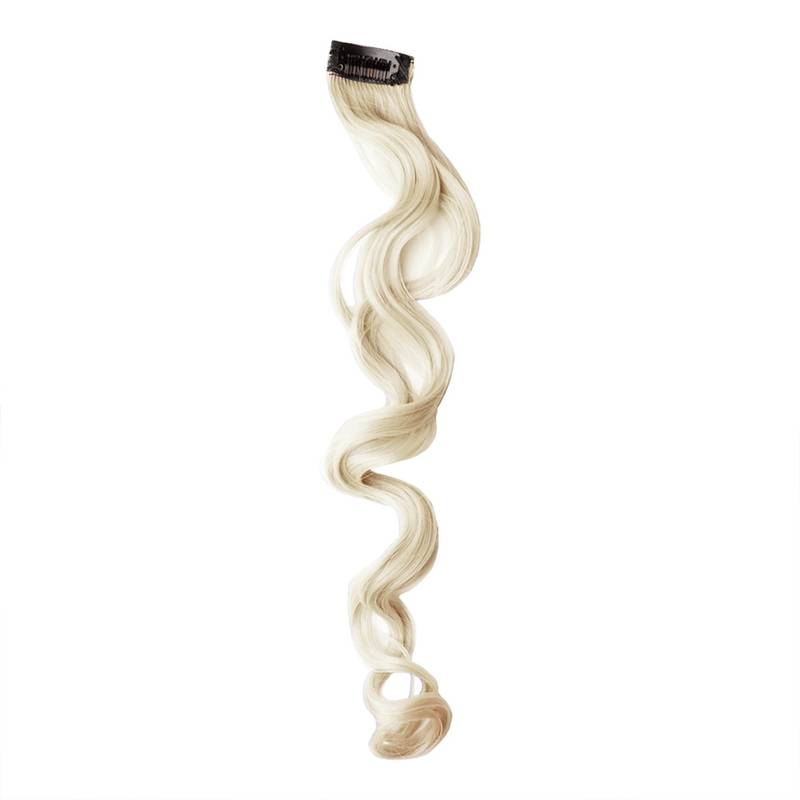 Stasia Street Curly Clip On Strands-Korean Fibre Hair Colour Styling - Blonde