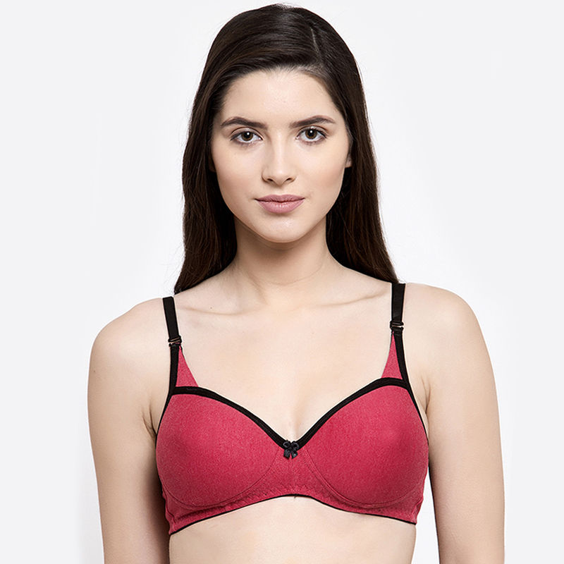 Groversons paris beauty Padded Non-Wired Seamless T-Shirt Bra (36B)