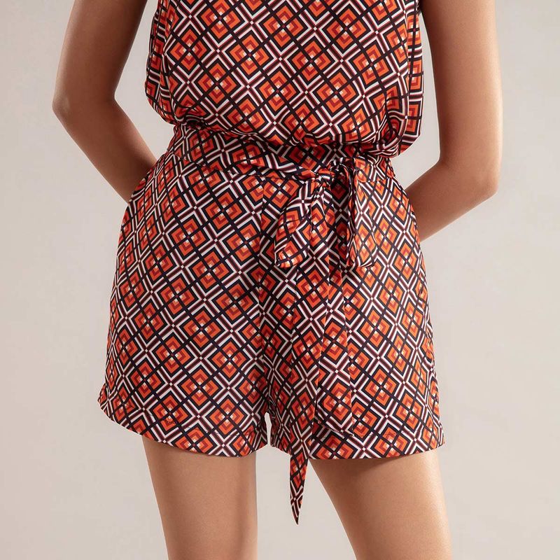 Twenty Dresses by Nykaa Fashion Orange Happy Prints Shorts (36)