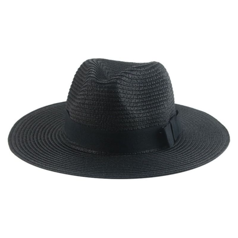 Panama Hat Wide Brim Straw Fedora Buy The Tie Hub Black Wide Brim