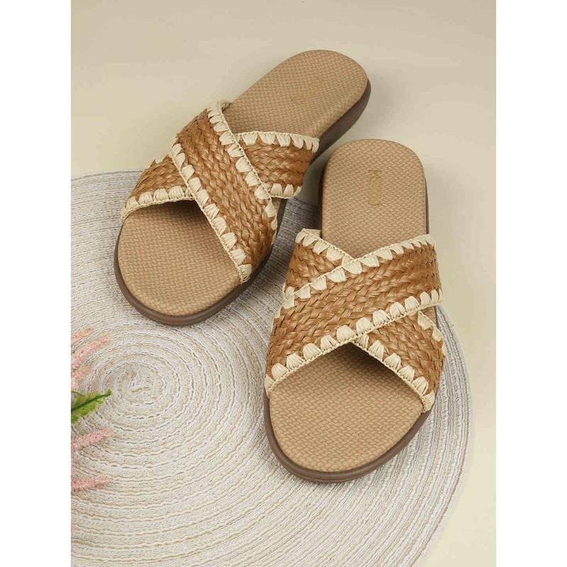 Metro Women Beige Open Toe Casual Sandals (EURO 36)