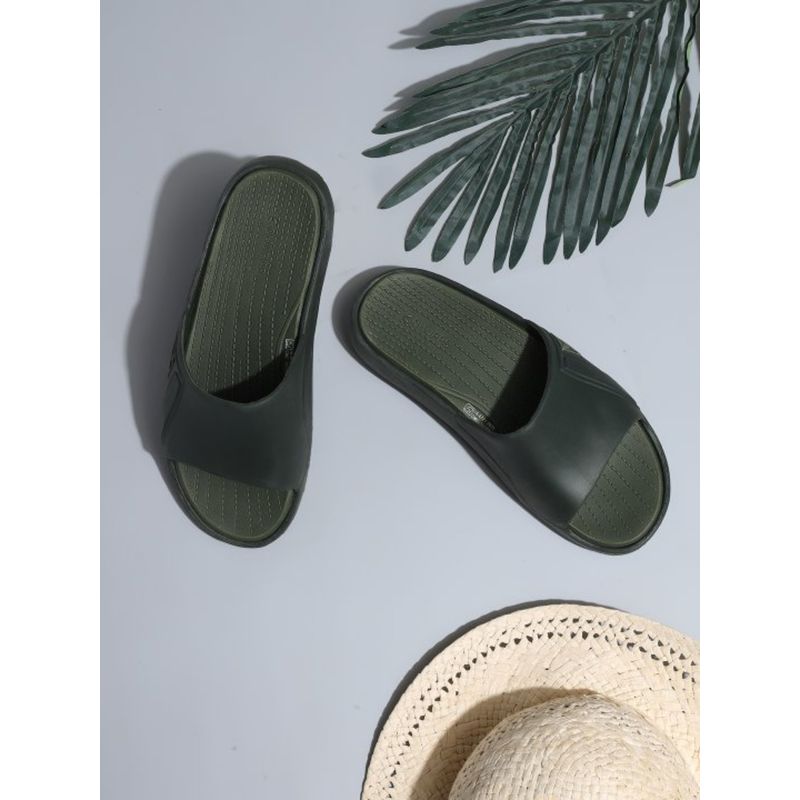 Chupps Men Stride Olive Casual Sliders (UK 8)