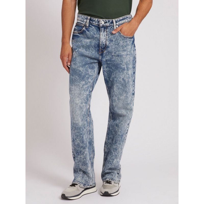 Guess Jeans Blu Cotton Men T-Shirt