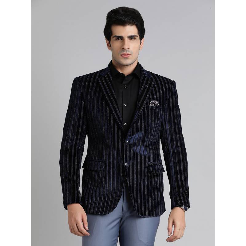 JB Studio Men Royal Blue Blazer (36)