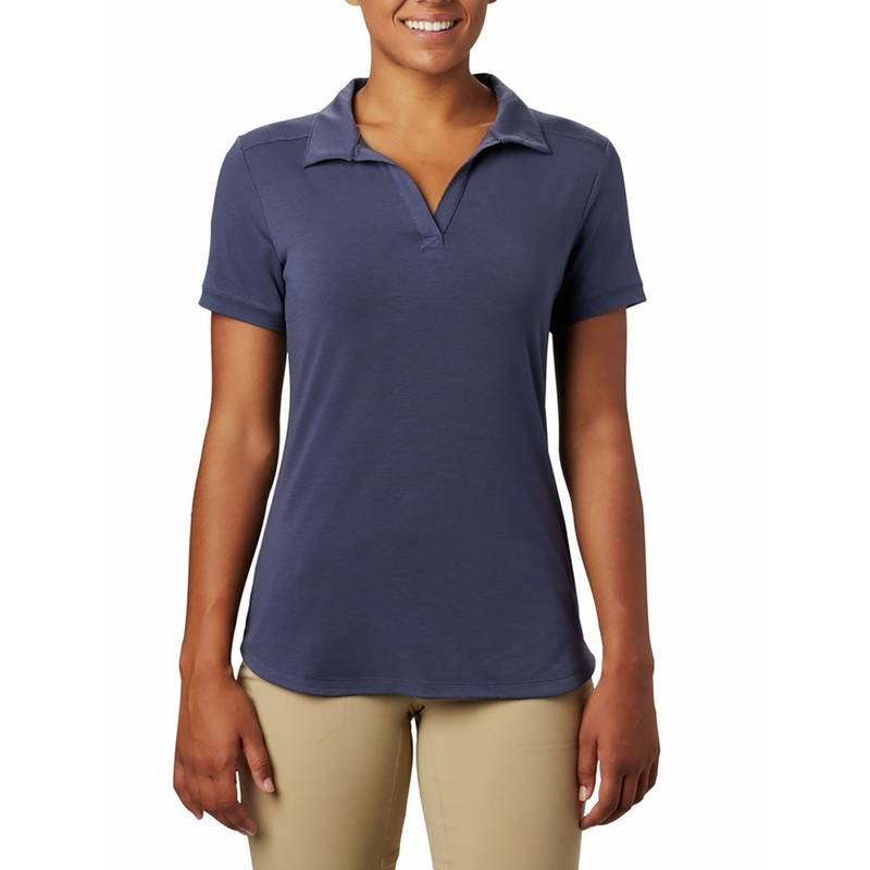 Columbia Womens Blue Omni-Wick Essential Elements Polo Tshirt (S)