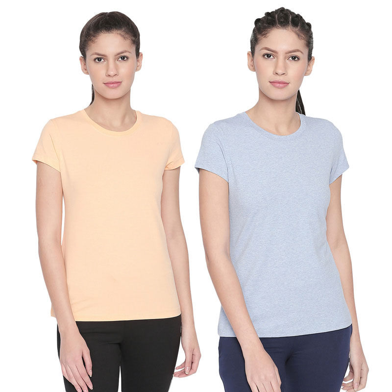 Bodycare Bodyactive Pack Of 2 Women'S Tshirt - Multi-Color (XXL)