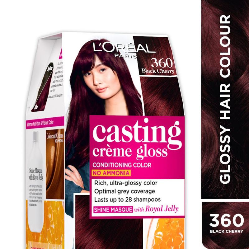 L'Oreal Paris Casting Creme Gloss Hair Color - 360 Black Cherry (Save Rs.80)