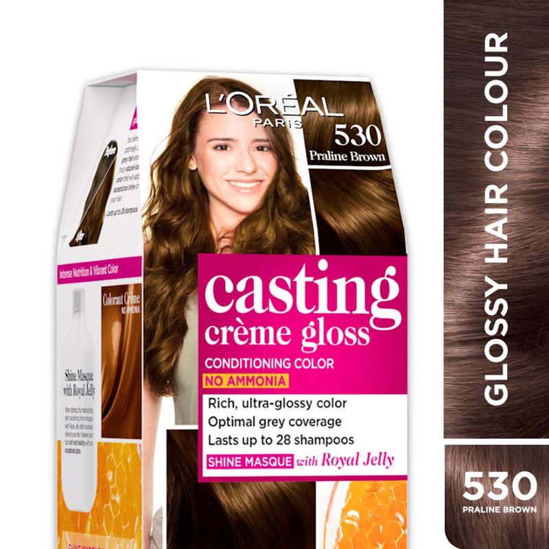 L'Oreal Paris Casting Creme Gloss Hair Color - 530 Praline Brown