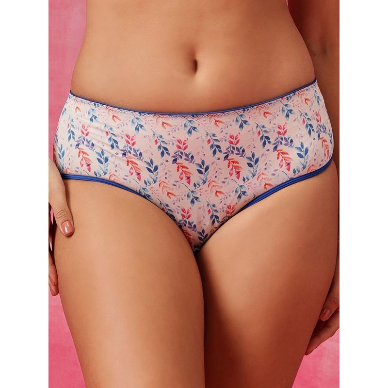 Clovia Mid Waist Printed Hipster Panty Multi-Color (S)