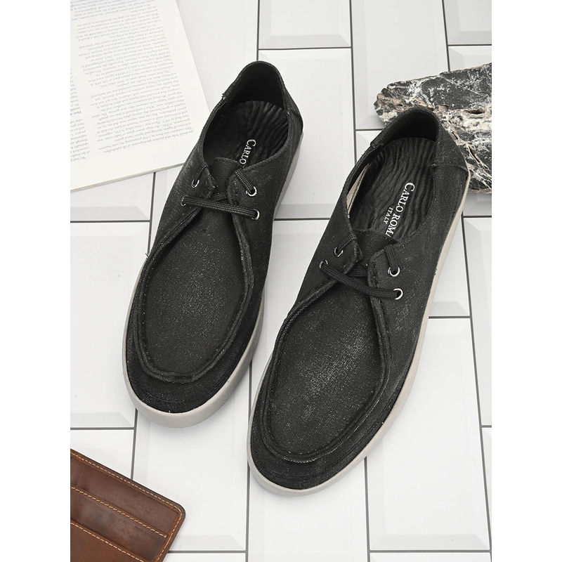 CARLO ROMANO Wasan Black Colour Moccasin Shoe for Men (UK 9)