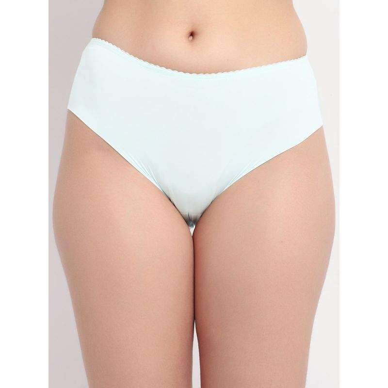 AOBA Women White Solid Seamless Briefs Panty (XL)