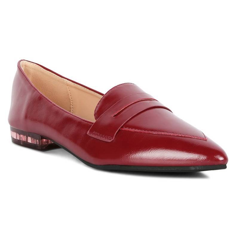 London Rag Solid Red Loafers (EURO 37)