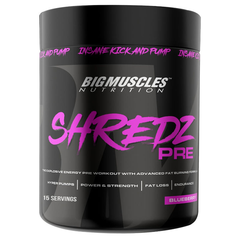 Big Muscles Nutrition Shredz Pre Preworkout - Blueberry