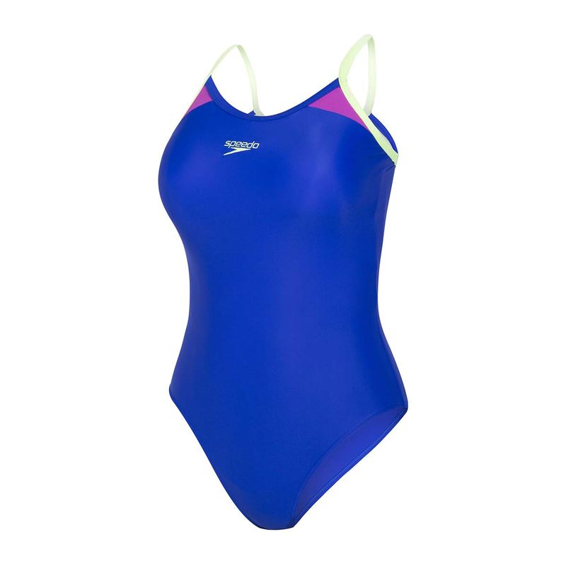 Speedo Thinstrap Racerback Swimsuit - Blue (26)