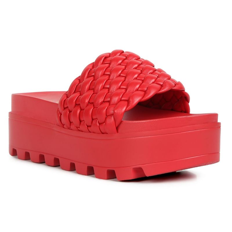 London Rag Woven Red Sandals: Buy London Rag Woven Red Sandals Online ...