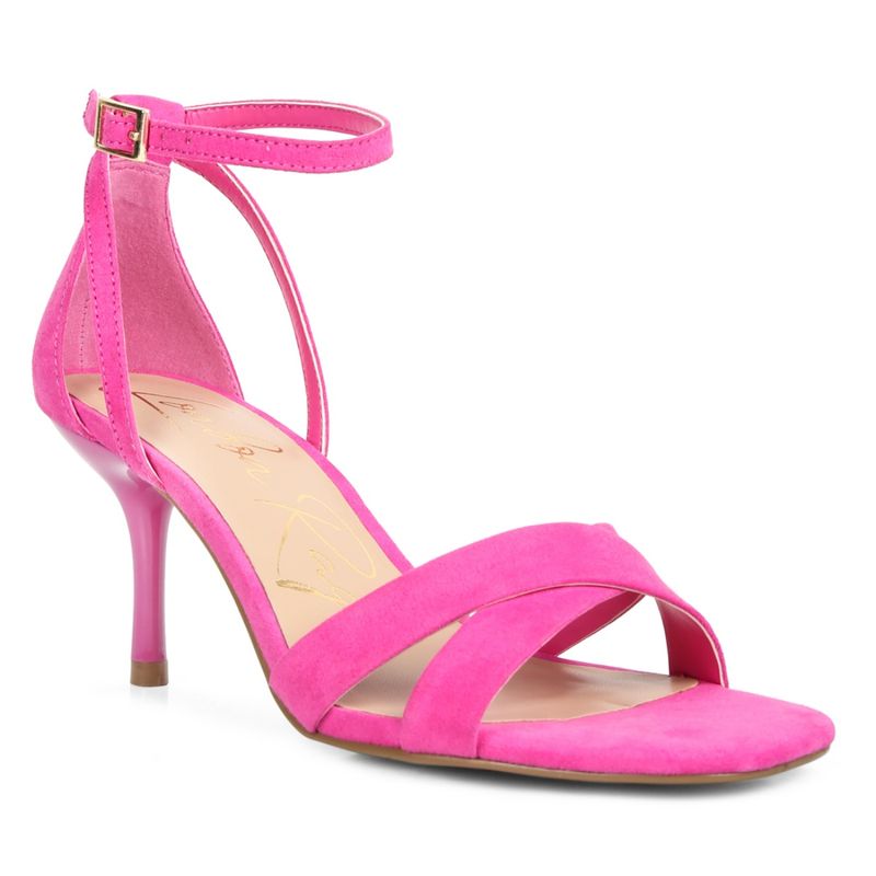 London Rag Solid Pink Heels(EURO 39)