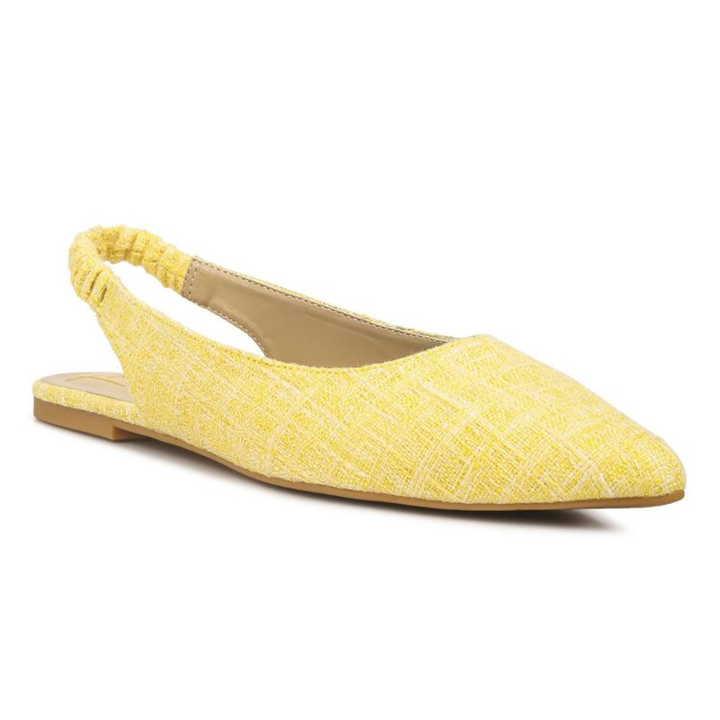 London Rag Solid Yellow Ballet Flats(EURO 36)