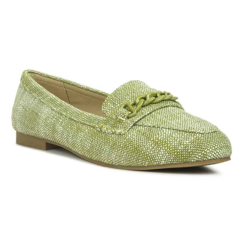 London Rag Embellished Green Loafers(EURO 36)