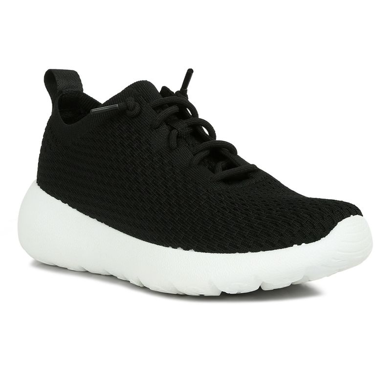 London Rag Solid Black Sneakers(EURO 38)