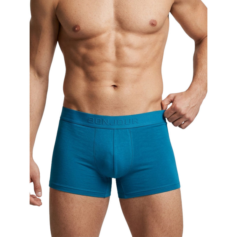 Bonjour Men Delf Teal Micro Modal Trunks (S)