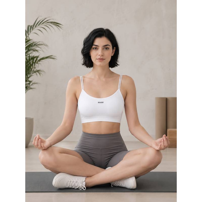 Mod & Shy White Solid Nylon Elastane Regular Bra (S)