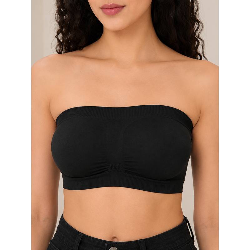 Mod & Shy Black Solid Nylon Elastane Regular Bra (XXS)
