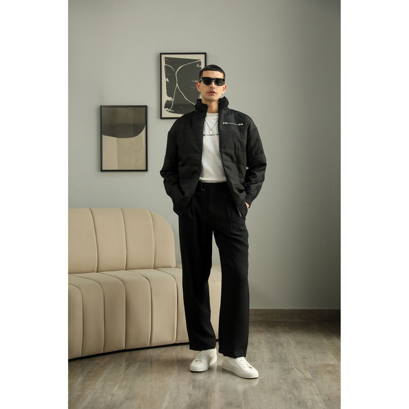 PRIMAL GRAY Black Recycled Polyester Puffer Jacket (S)