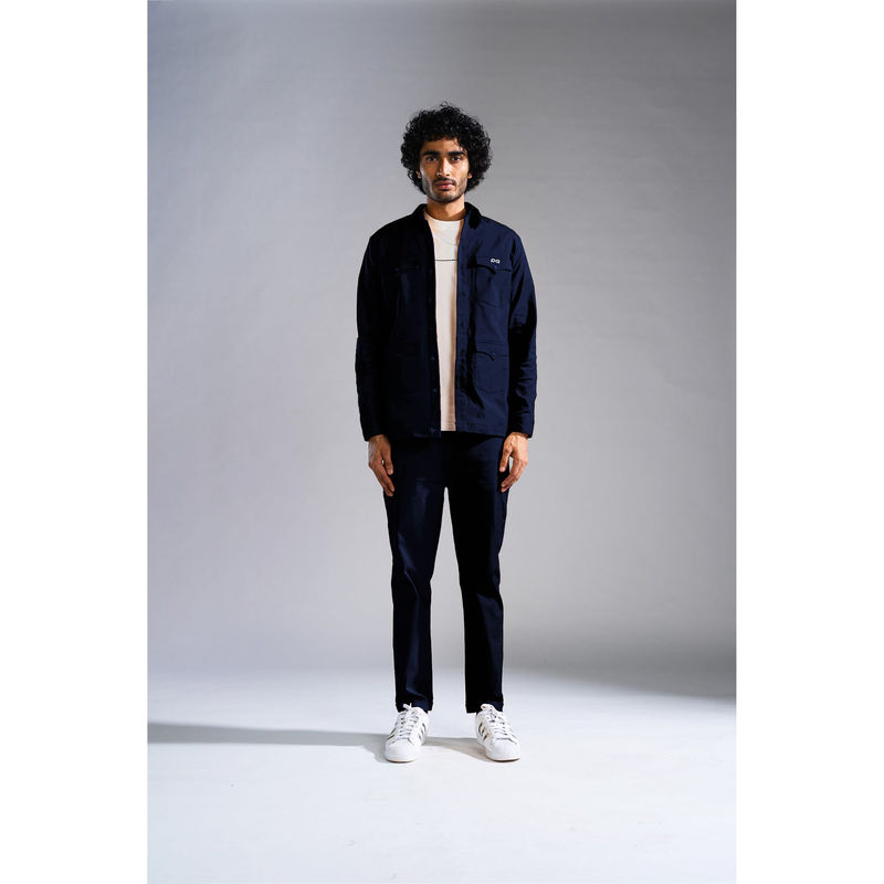 PRIMAL GRAY Navy Organic Cotton Old West-Shirt (S)