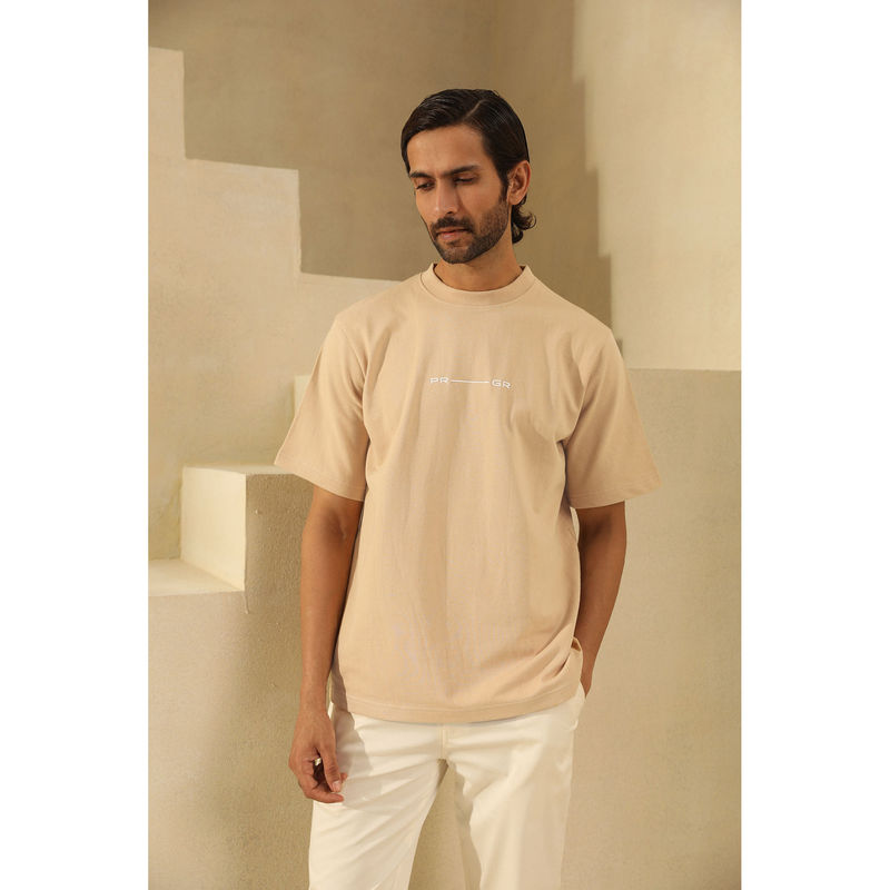 PRIMAL GRAY Beige Organic Cotton Classic T-Shirt (S)