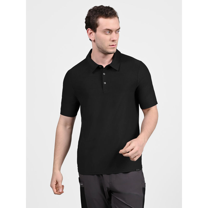 SKECHERS Men GODRI ALL DAY Polo T-Shirt Black (S)