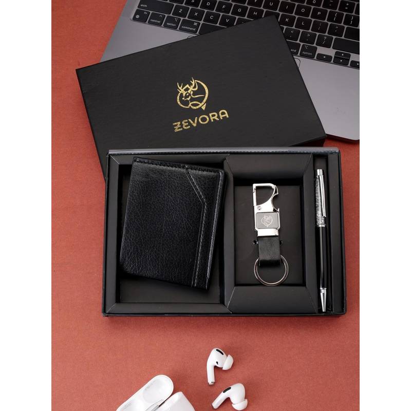 Zevora Buy ZEVORA Men Two Fold Leather Wallet With Twister Ball Pen & Keychain ...