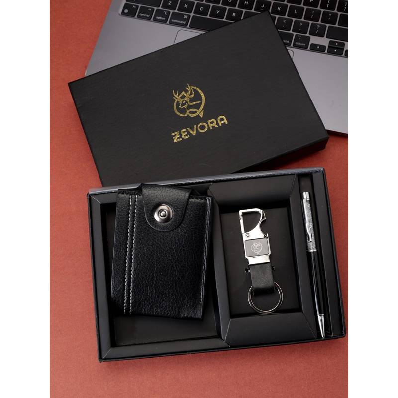 Zevora Buy ZEVORA Men Two Fold Leather Wallet With Twister Ball Pen & Keychain ...