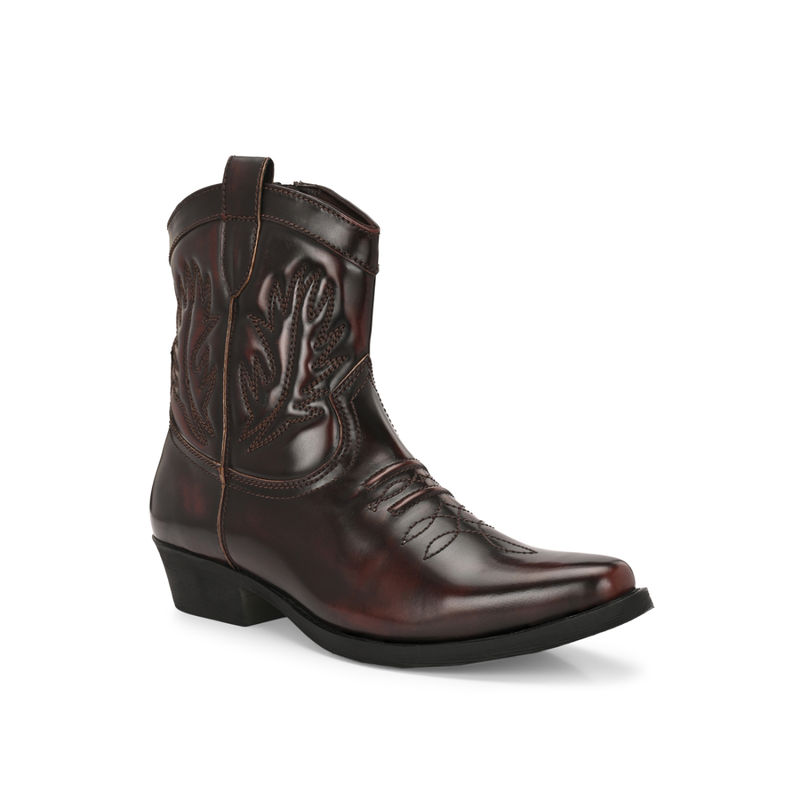 Delize Men Brown Casual Cowboy Boots (UK 6)