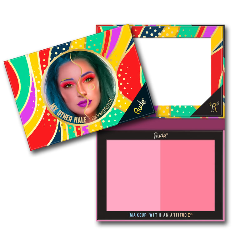 Rude Cosmetics My Other Half Duo Shade Face Palette - Oxymoronic