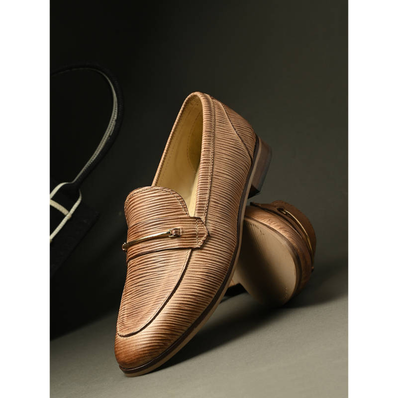 CARLO ROMANO Women Casual Leather Loafers Tan (UK 4)
