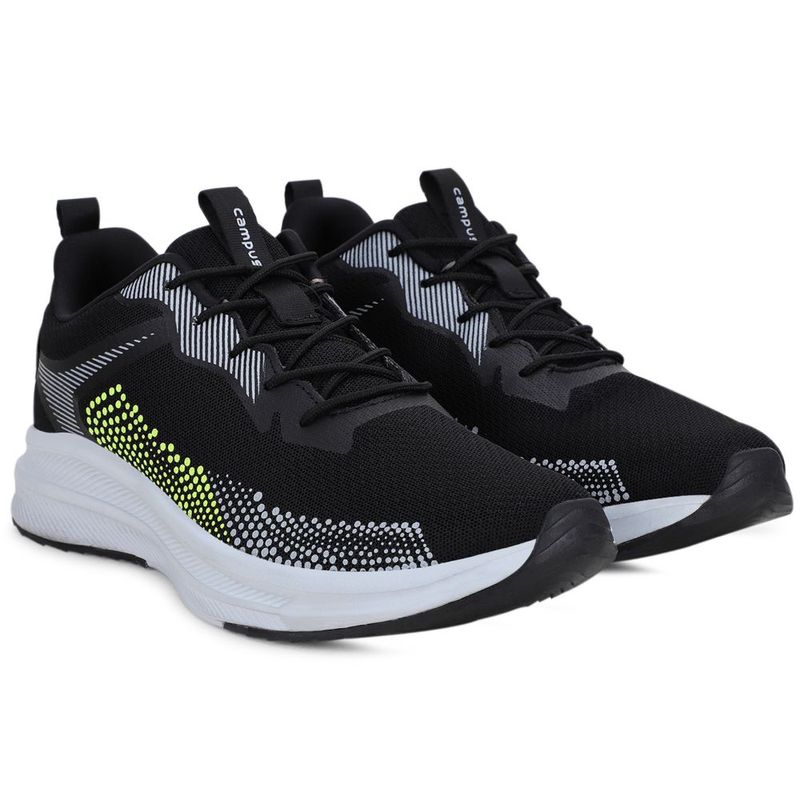 Campus Dapper Black Running Shoes (UK 8)