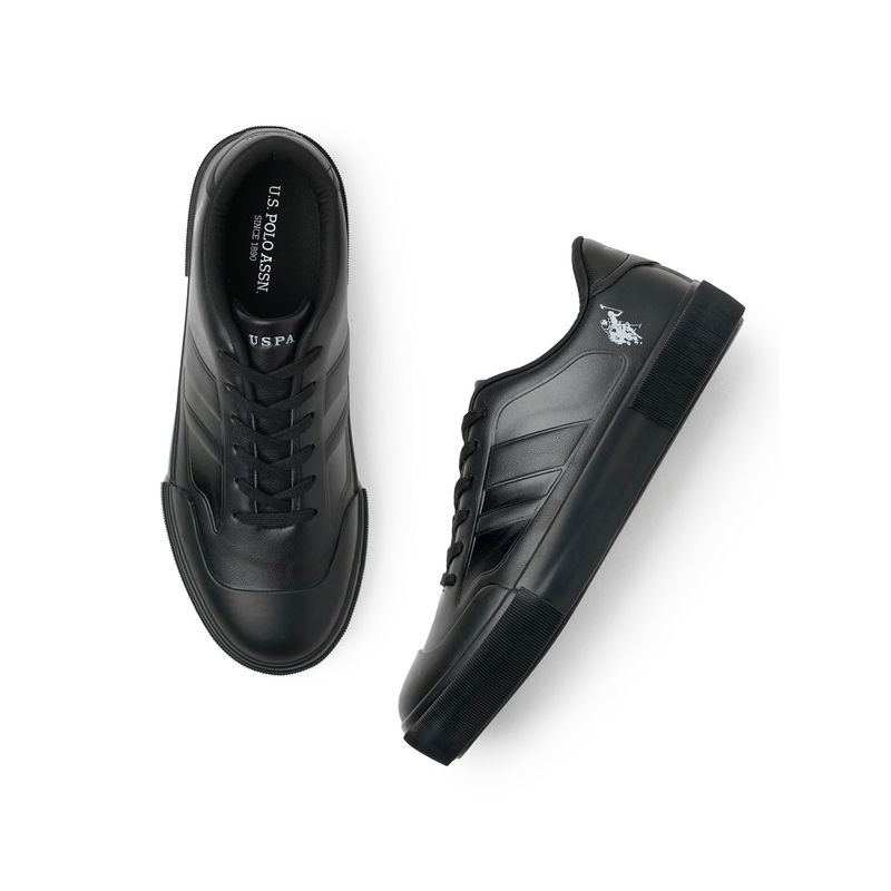 U.S. POLO ASSN. Levi Men Black Sneakers (UK 8)