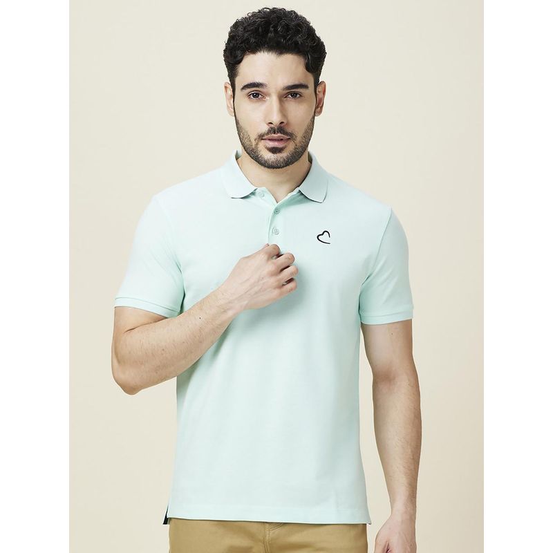 Being Human Green Regular Fit Men Polo T-Shirt (XL)