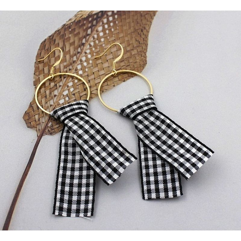 Black Cat Moon Earrings - Lightweight Faux Leather Dangle Earrings For Women
