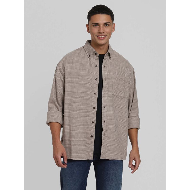 American Eagle Men Brown Fireside Flannel Shirt (L)