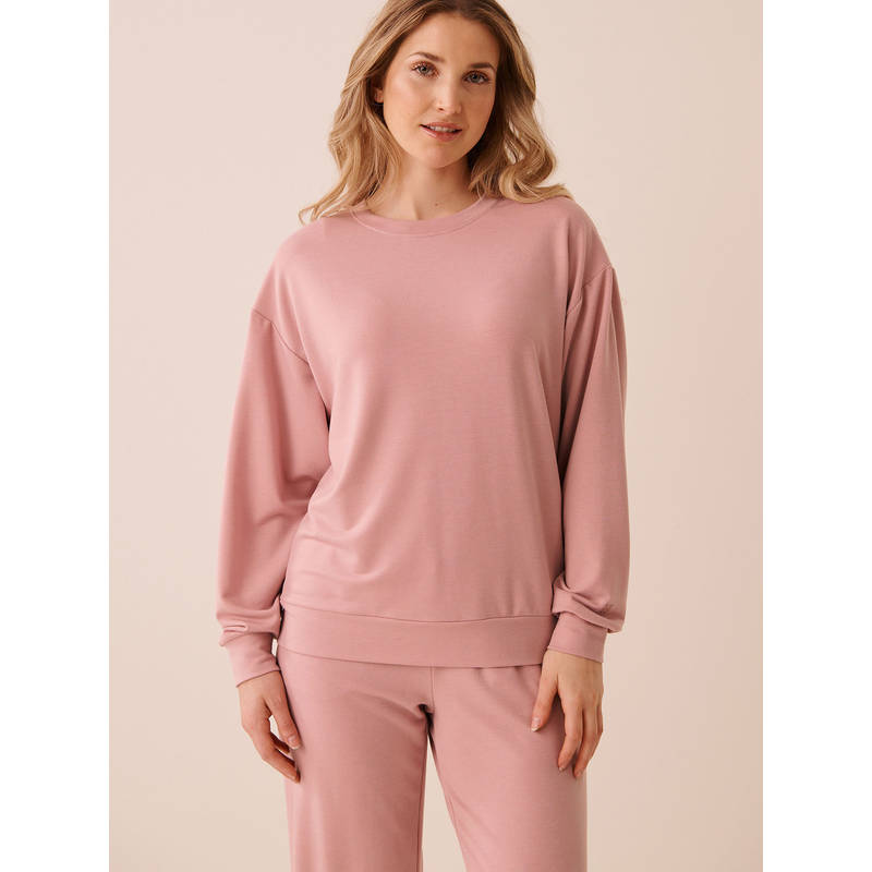 La Vie En Rose Pink French Terry Sweatshirt (XL)