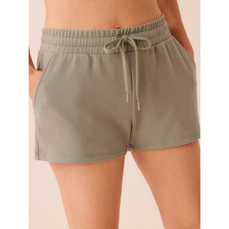 La Vie En Rose Green French Terry Shorts (XS)