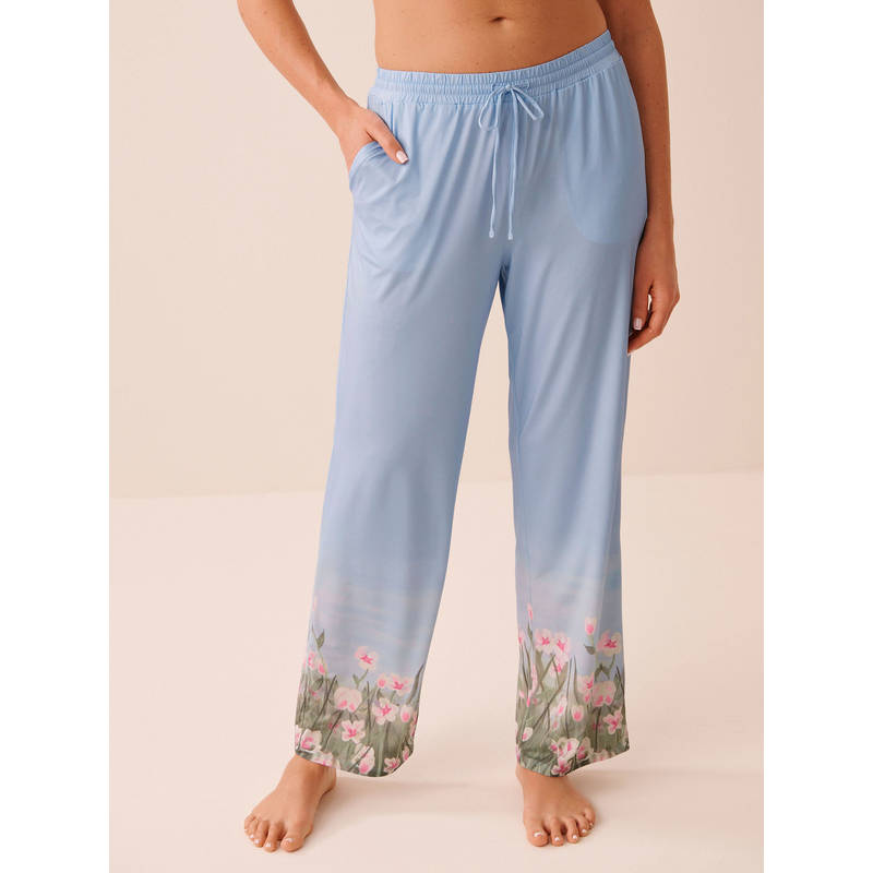 La Vie En Rose Multi-Colour Flower Field Print Pajama (XL)