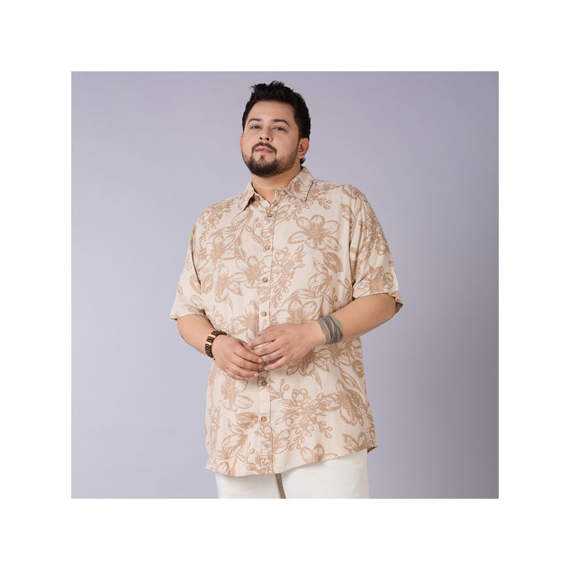 UNSIZED Men Beige Floral Printed Casual Shirt (6)