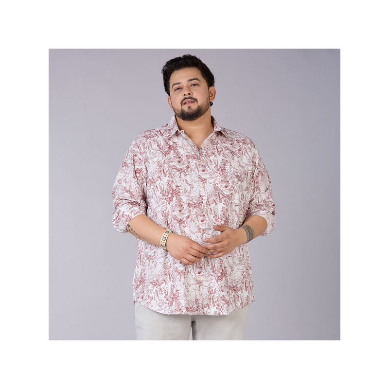 UNSIZED Men White Printed Casual Shirt (2)