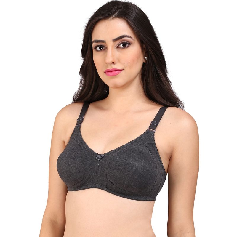 Buy Bralux Women's Tohfa Melangemaroon Color Non-padded Non-wired Regular  Cotton Bra Cup Size C (melangemaroon_38c) Online at Low Prices in India 