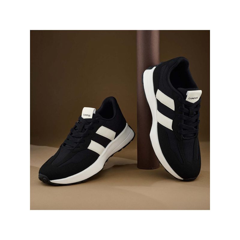 Campus BRISK Men Black Sneakers (UK 9)